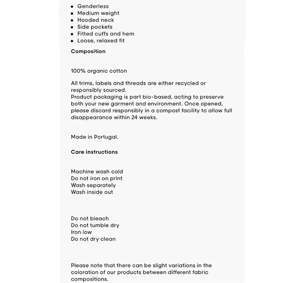 NWOT | Pangaia | 365 Hoodie in Jade Green - Picture 6 of 16